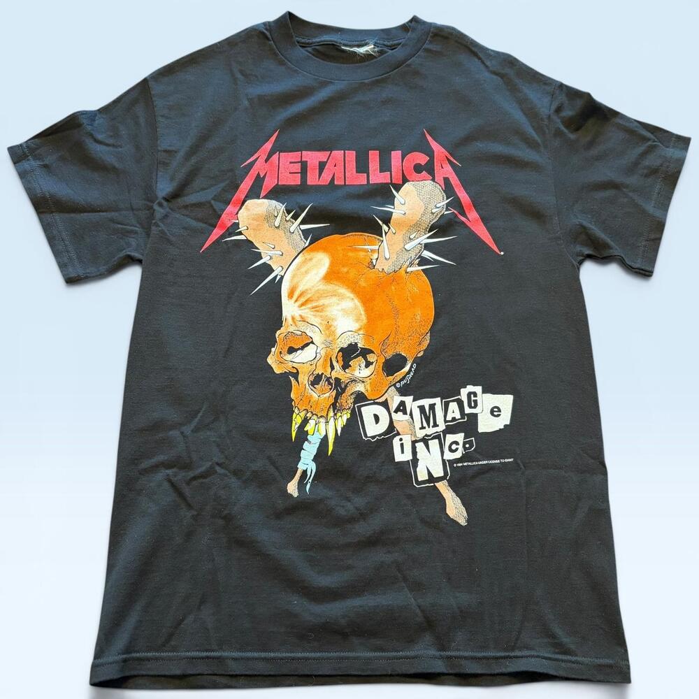 Vintage Metallica Damage Inc Skull Shirt Mens Large Black Giant 1994 Tour 90s